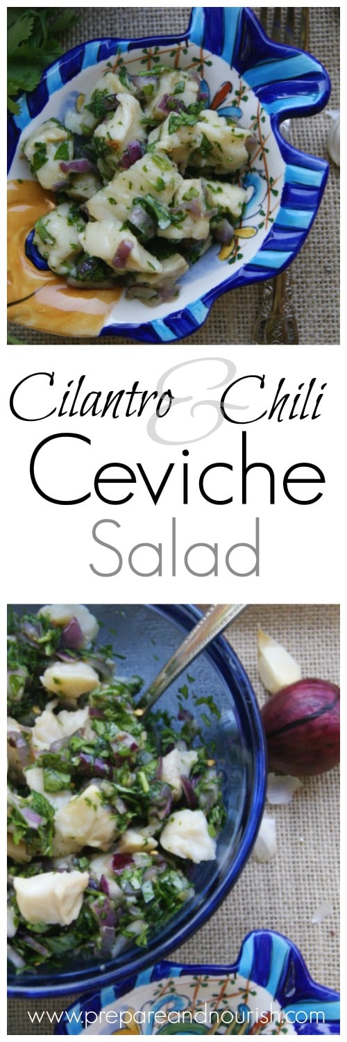 Cilantro & Chili Ceviche Salad - having a perfect blend of spice and zest combined with your favorite wild fish.