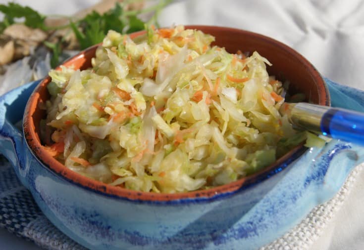 Ginger and Garlic Sauerkraut - great source of natural probiotics with the added benefit of immune boosting ingredients. 