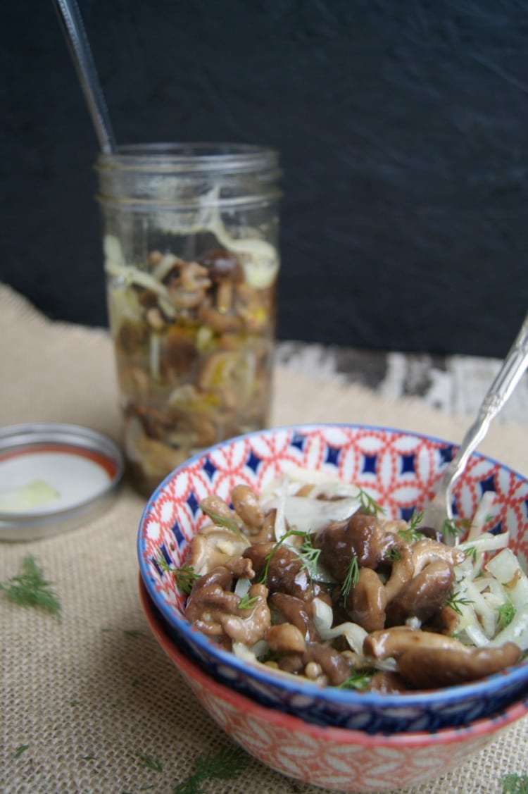 Marinated Mushroom Salad packed with nutrients and tossed with olive oil and enzyme-rich apple cider vinegar for more health benefits. This salad can be made up to week in advance. 