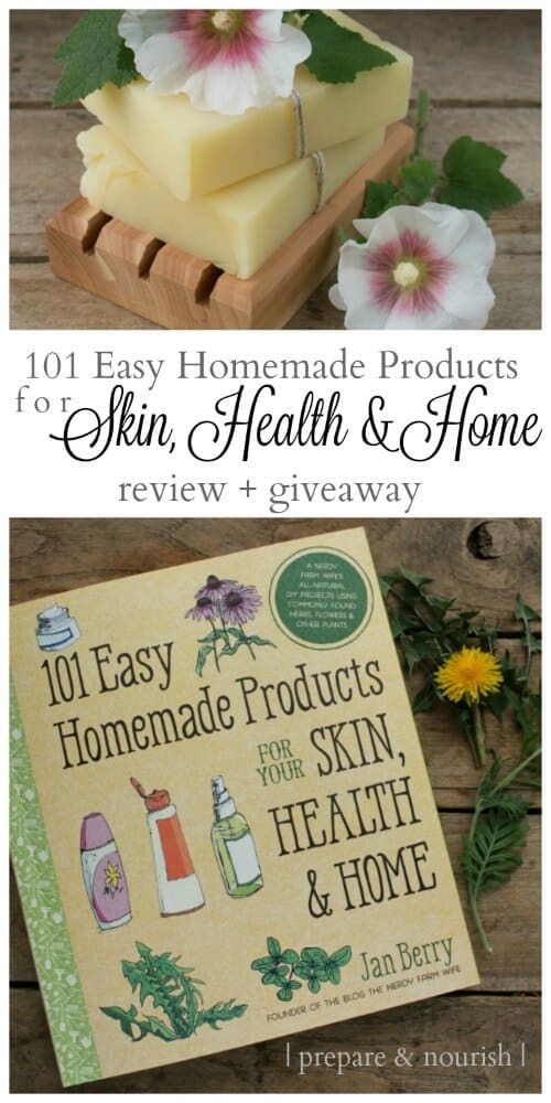 101 Easy Homemade Products for Skin, Health, & Home - Review plus Giveaway