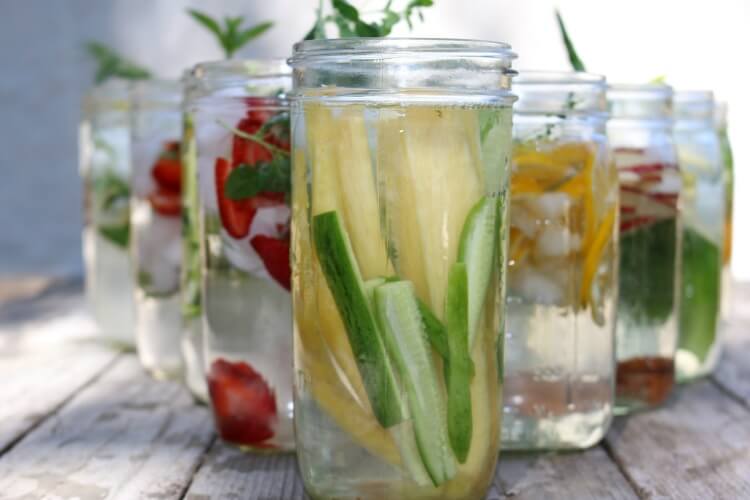 12 Detoxifying Infused Water Combinations - stay hydrated and refreshed with these common add-ins to your water. Spruce up your water and add more nutrition to your refreshing drink.