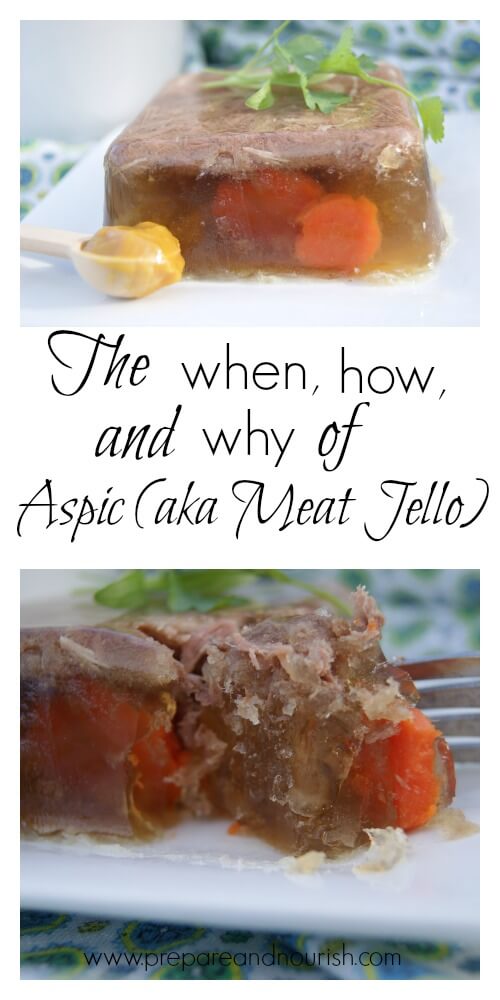 The When, Why and How of Aspic - Simple slow cooker method to making meat jello for all the gut healing properties. Click to find out HOW.