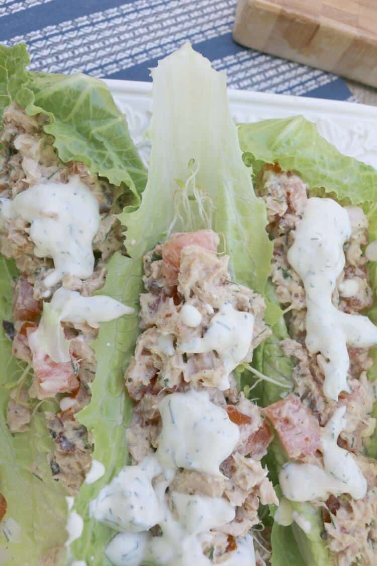 Tuna BLT Lettuce Boats Prepare & Nourish