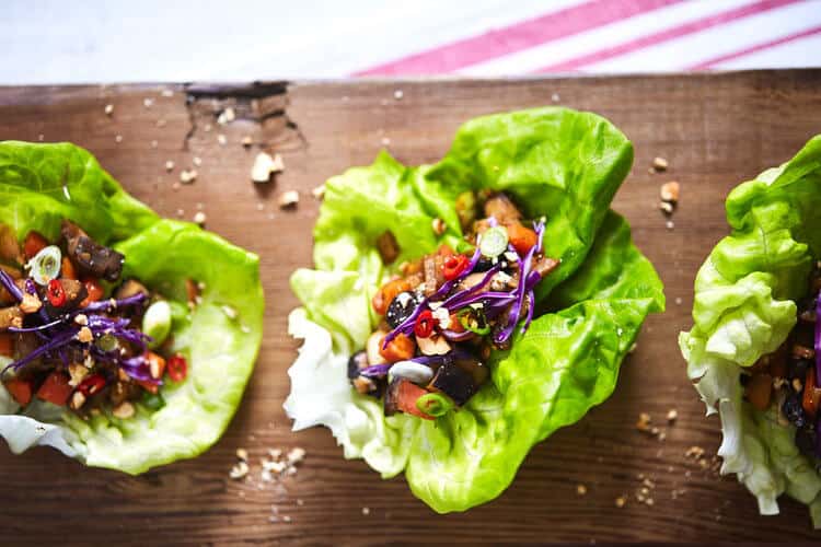 25+ Gluten Free Lettuce Wraps - perfect for a light meal or appetizer! 