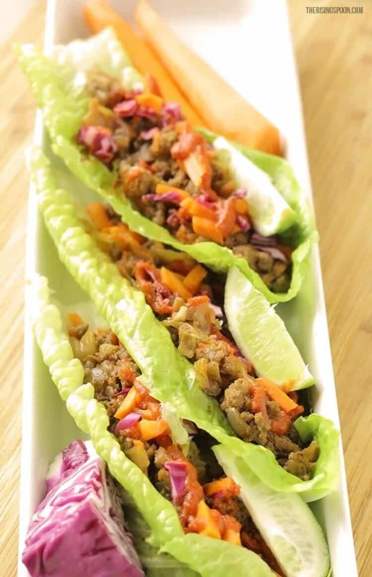 25+ Gluten Free Lettuce Wraps - perfect for a light meal or appetizer! 